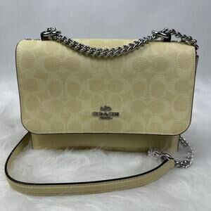 Coach Klare Crossbody Bag In Signature Canvas/Silver/Hay CAL29 NWT
